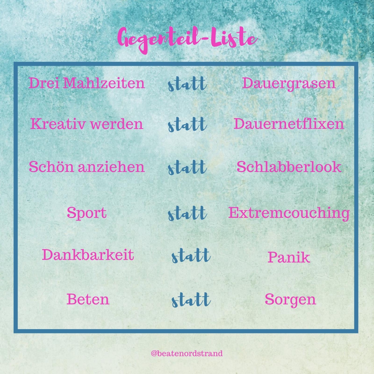 Gegenteil-Liste – BODY SPIRIT SOUL